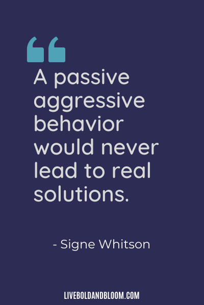 31 citas sobre el comportamiento pasivo-agresivo